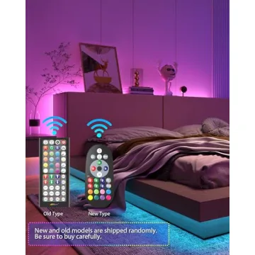 Nexillumi 100ft Color Changing LED Strip Lights Remote App Control