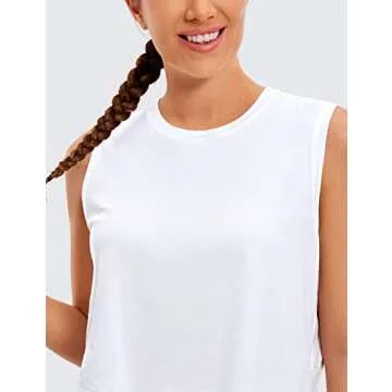Stylish CRZ YOGA Cropped Tank Top for Active Women