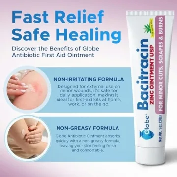 Globe Bacitracin Zinc 1 oz Tube First Aid Ointment
