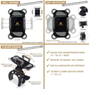 Universal Baby Stroller Phone Holder for Easy Convenience