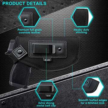 ELVO 2 Pack Universal IWB Holster for Concealed Carry