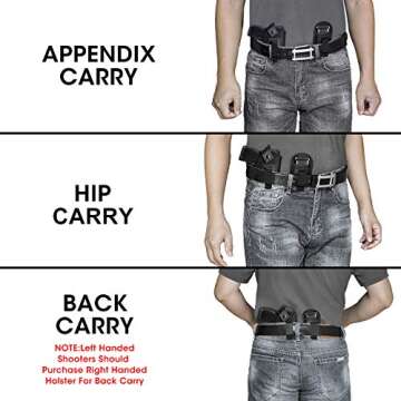 ELVO 2 Pack Universal IWB Holster for Concealed Carry