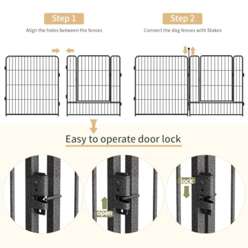 Flexible Heavy Duty Dog Playpen for Indoor Outdoor Use