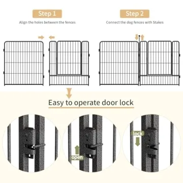 Flexible Heavy Duty Dog Playpen for Indoor Outdoor Use