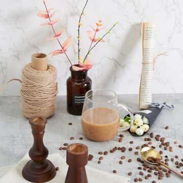 2 PCS 4 Pattern Boards Photo Backdrop for Flat Lay, Food Photography Background 24x24 Inch, BEIYANG (Marble+Light Gray)