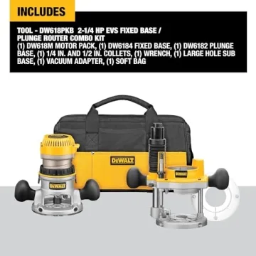 DEWALT Router with Plunge Base, Soft Start, 12 Amp