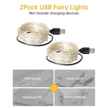 Blingstar 33ft USB Fairy Lights - Perfect for Christmas