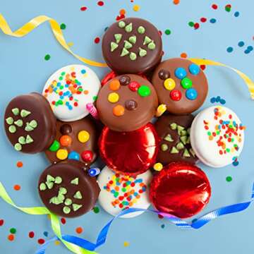 A Gift Inside Birthday Deluxe Chocolatey Covered Sandwich Cookies Gift Box