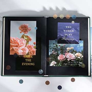 PUDIS 100 Sheet Washi Dots Stickers Scrapbook Stickers Colorful Decorative Journal Sticker Decoration Labels for DIY Journal Planner Scrapbooking Album Journal Supplies (100 Sheets)