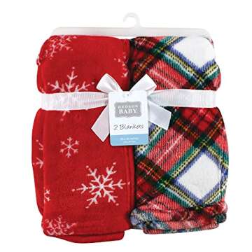Hudson Baby Unisex Baby Silky Plush and Coral Fleece Blanket - Gift of Comfort