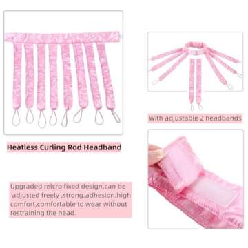 JYHi Heatless Hair Curler Rod Headband - No Heat, Comfortable Waves for Women & Girls