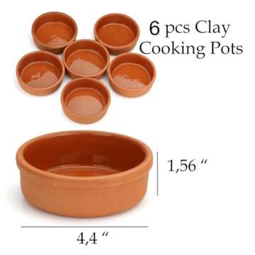 Areste Mexican Clay Cookware Set - Premium Terracotta Cooking Pots and Bowls