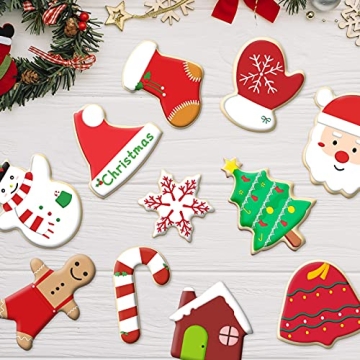 Senbowe 12 Pcs Christmas Cookie Cutters for Holiday Baking