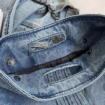 XACKWUERO Women Denim Shoulder Handbag - Stylish & Practical