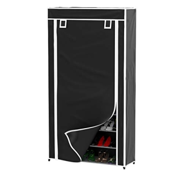 Lavish Home 9-Tier Shoe Rack with Dust Cover & Durable Frame