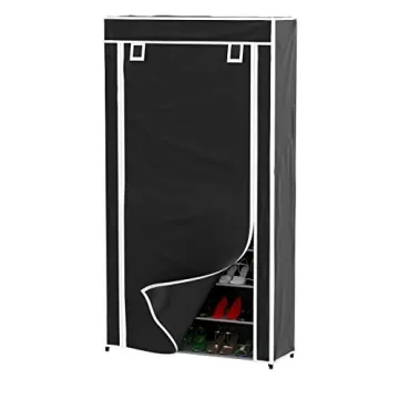 Lavish Home 9-Tier Shoe Rack with Dust Cover & Durable Frame