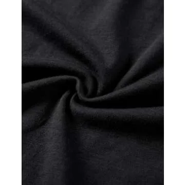 CRZ YOGA Women's Pima Cotton Short Sleeve Shirts Boat Neck Loose Fit Gym Workout T-Shirt Athletic Casual Tops Black Medium