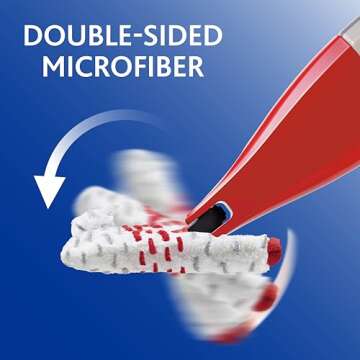 O-Cedar ProMist MAX Spray Mop Head Replacement | Machine Washable | Reusable | Microfiber Refill | Removes 99% of Bacteria