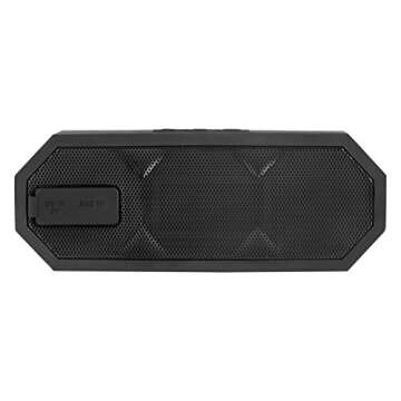 Altec Lansing IMW449 Jacket H2O 4 Rugged Floating Ultra Portable Bluetooth Waterproof Speaker with up to 10 Hours of Battery Life, 100FT Wireless Range and Voice Assistant Integration (BLK)
