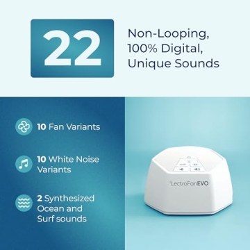 LectroFan EVO Non-Looping White Noise Sleep Machine
