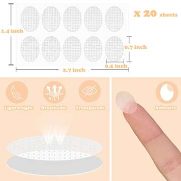 200pcs Ear Patches, Earring Protectors Ear Lobe Support Patches Heavy Earrings Stabilizers Large Ear...