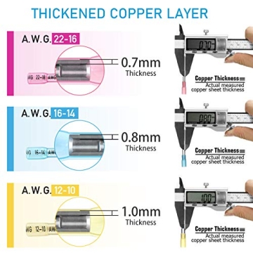 TICONN 250Pcs Heat Shrink Wire Connectors