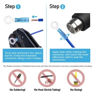 TICONN 250Pcs Heat Shrink Wire Connectors