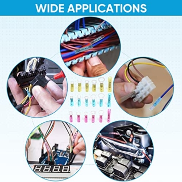 TICONN 250Pcs Heat Shrink Wire Connectors