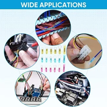 TICONN 250Pcs Heat Shrink Wire Connectors