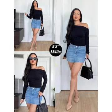 Chic Off Shoulder Y2K Crop Top - Must-Have Style 2024