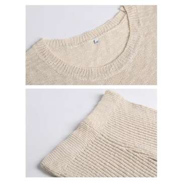 SeekMe Womens Summer Knit Sweater Set Sleeveless Tunic Top Matching Shorts 2 Piece Outfits Trendy Beach Vacation Set(1887-Beige-M-FY)