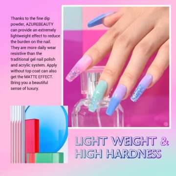 AZUREBEAUTY Color Changing Dip Powder Nail Set for DIY Nail Art
