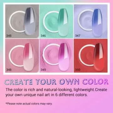 AZUREBEAUTY Color Changing Dip Powder Nail Set 6 Colors