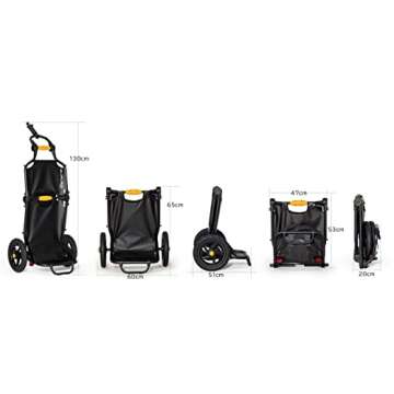 Burley Travoy Compact Cargo Bike Trailer - Tool Free Setup