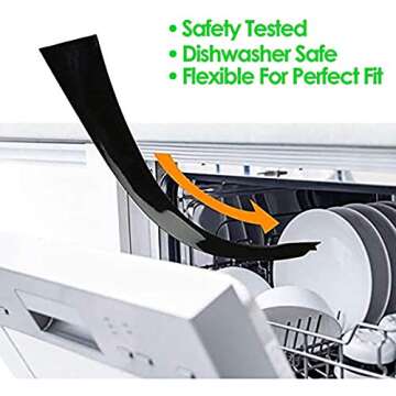 Kitchen Silicone Stove Gap Cover - Easy Clean and Durable