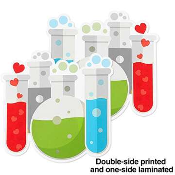 45 Pieces Science Bulletin Board Decorations for Classroom Science Cut Outs Science Lab Accents Mix Versatile for Science Class Party School Bulletin Board Decoration Supplies, 9 Styles