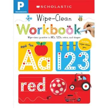 Pre-K Wipe-Clean Workbook for Fun Letter Learning