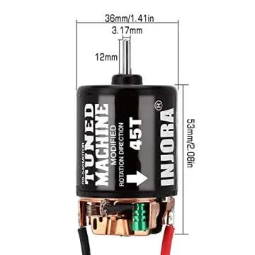 INJORA 540 Brushed Motor 45T Waterproof Motor for 1/10 RC Crawler Car Axial SCX10 Pro SCX10 AXI03007...