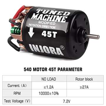 INJORA 540 Brushed Motor 45T for RC Crawler Cars