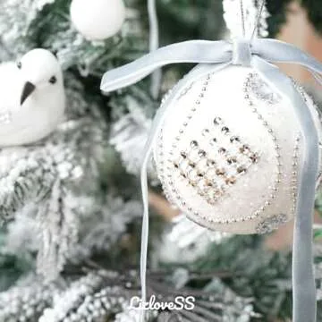 LIZLOVESS Dusty Blue Velvet Ribbon Christmas Bow 5 x 7 Inches Premade Blue Bows for Christmas Tree Hanging Decorations Gift Wrapping Wreaths Crafts Outdoor Indoor Home Decor Wedding, Pack of 24