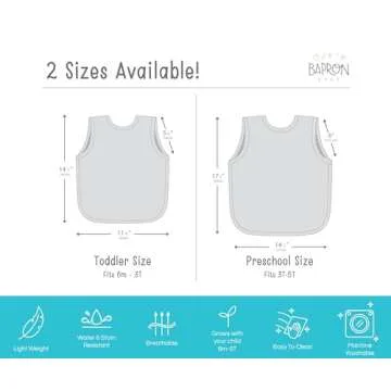 BapronBaby Lemon Bib - Soft, Waterproof, & Easy to Clean