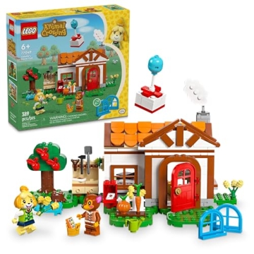LEGO Animal Crossing Isabelle’s House Visit Building Set with Fauna
