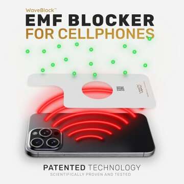 WAVEBLOCK EMF Blocker for Cell Phone - Made for iPhone 12/12 PRO / 13 PRO - The Only Patented Real S...
