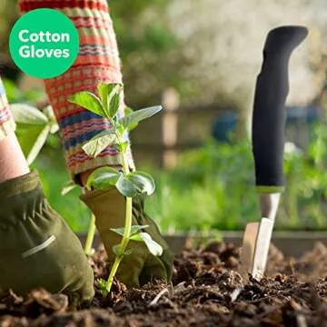 Vremi 9 Piece Garden Tools Set - Gardening Tools with Garden Gloves and Garden Tote - Gardening Gifts Tool Set with Garden Trowel Pruners and More - Vegetable Herb Garden Hand Tools with Storage Tote