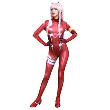 Shop Cosplay.fm Red Battle Suit for Anime Enthusiasts