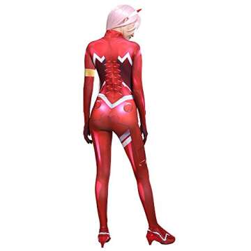 Shop Cosplay.fm Red Battle Suit for Anime Enthusiasts