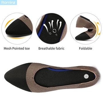 Rominz Women’s Comfortable Ballet Flats for Everyday Style