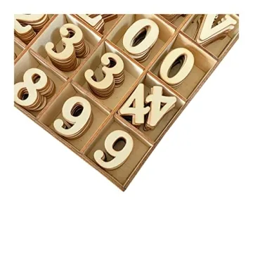 1048 Unfinished Wooden Letters for Crafts with Sorting Tray