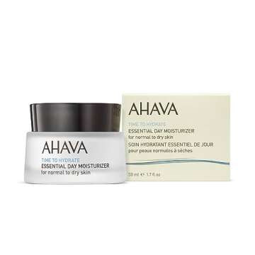 AHAVA Essential Day Moisturizer, Normal to Dry Skin - Essential Daily Hydrating Facial & Neck Cream,...