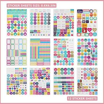 Bullet Dotted Journal Kit with Gift Box - 75pcs Journaling Supplies Set Including 192 Numbered Pages A5 Notebook, Colored Pens, Stickers, Stencils, Washi Tapes, Small Envelopes and Accessories (Pink)